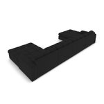 Panoramic sofa (justin) micadon limited edition black, structured fabric