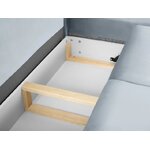Light gray velvet sofa bed moghan (micadon home) intact