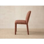 Fabric covered chair (dolsa) structured fabric, terracotta