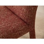 Fabric covered chair (dolsa) structured fabric, terracotta