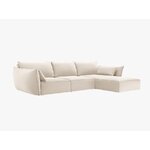 Gaiši bēšs stūra dīvāns Kaelle (micadoni)