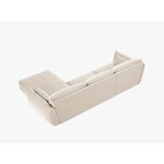 Gaiši bēšs stūra dīvāns Kaelle (micadoni)