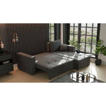 Светло-серый угловой диван-кровать (josua l) комфорт