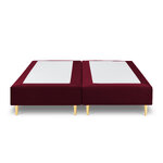 Bed (rhin) palaces de france tummanpunainen, sametti, kultametalli, 34x180x200