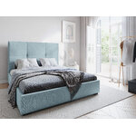 Bed (lavardin) palaces de france light blue, structured fabric, 106x198x223