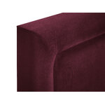 Bed (menars) palaces de france dark red, velvet, 60x200x200