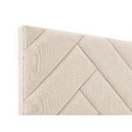 Headboard (rivau) palaces de france light beige, structured fabric, 120x10x140