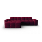 Aksominė kampinė sofa kendal (micadoni) violetinė, kairė