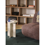 Bright small round coffee table (Marisa) with a cosmetic flaw