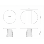 Jatkettava portmany-ruokapöytä (micadoni)