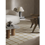 Bēšs rakstains vilnas paklājs (Kallie) 80x150