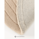 Бежевый шерстяной ковер 113x180 см (Ализа)