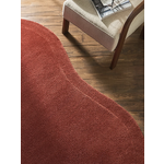 Ovāls Terrkota krāsas vilnas paklājs (Kadey) 120x180