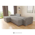 Beige L-Shaped Sofa Bed (Josua L) Comfort