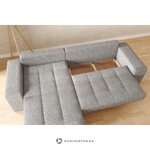 Beige L-Shaped Sofa Bed (Josua L) Comfort