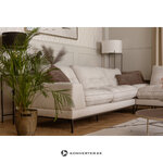Dark brown 4-seater sofa with shelf (item) (copy)