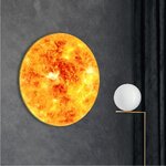 Pyöreä seinämaalaus aurinko (malerifabrikken)