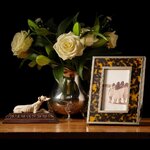 Bruņurupuča čaumalas raksta attēlu rāmis