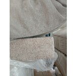 Dark beige Continental bed (Eliza) 180x200