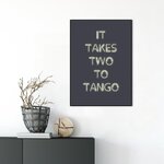 Musta Raamiga Seinapilt Two To Tango (Malerifabrikken)