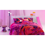 Pink patterned bedding set (trance) 240x200/220 + 2x 60x70 whole