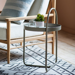 Gray side table melbury small beauty flaw