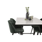 Rectangular dining set (estelle, velvet)