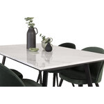 Rectangular dining set (estelle, velvet)