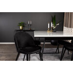 Rectangular dining set (estelle, velvet)