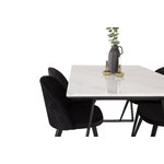 Rectangular dining set (estelle, velvet)