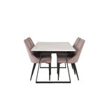 Rectangular dining set (estelle, leone)