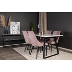 Rectangular dining set (estelle, leone)