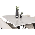 Rectangular dining set (estelle, velvet)