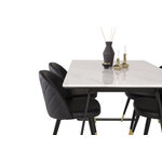 Rectangular dining set (estelle, velvet)