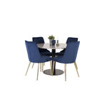 Round dining set (razzia, velvet deluxe)