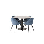 Round dining set (razzia, velvet)