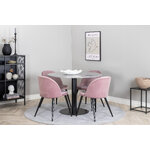 Round dining set (razzia, velvet)