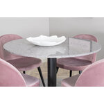 Round dining set (razzia, velvet)