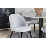 Round dining set (razzia, velvet)