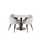 Round dining set (razzia, velvet)