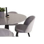 Round dining set (razzia, velvet)