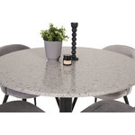 Round dining set (razzia, velvet)