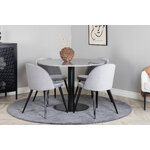 Round dining set (razzia, velvet)