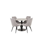 Round dining set (razzia, velvet deluxe)