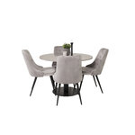 Round dining set (razzia, velvet deluxe)