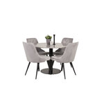 Round dining set (razzia, velvet deluxe)