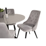 Round dining set (razzia, velvet deluxe)