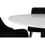 Round dining set (razzia, velvet deluxe)