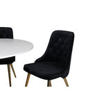 Round dining set (razzia, velvet deluxe)