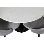 Round dining set (razzia, velvet deluxe)